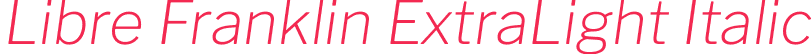 Libre Franklin ExtraLight Italic
